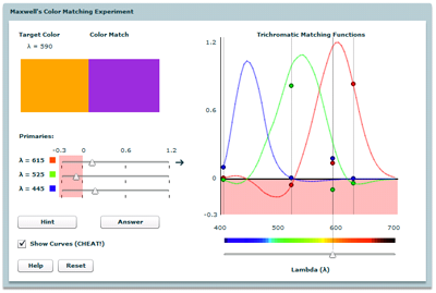 color matching applet screenshot